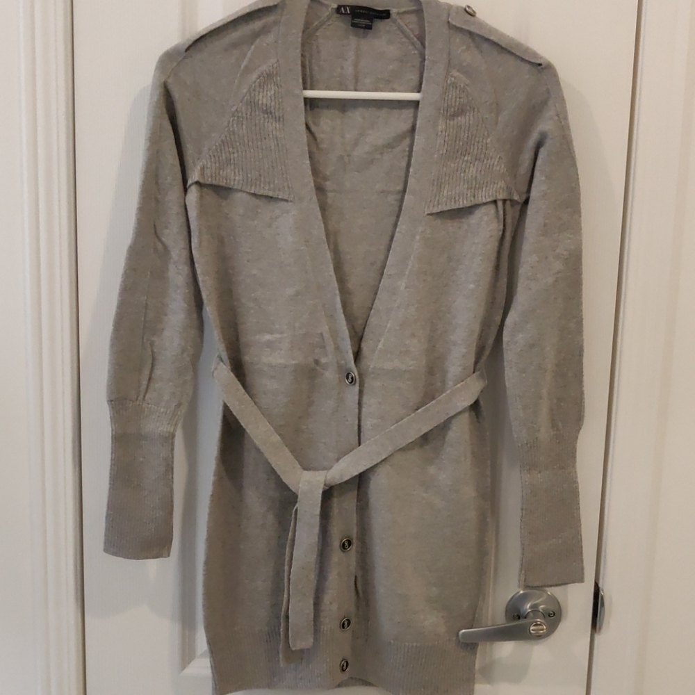 Armani Exchange Grey Cardigan